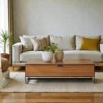 Acurva Solid Acacia Storage Coffee Table (120 cm) - Image 2