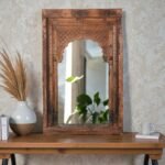 Aranya Carved Jharokha Wall Mirror (150 cm)