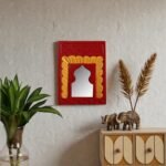 NavRang Handcrafted Small Vintage Jharokha Mirror in Solid Mango Wood | Made in India - Image 2