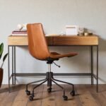 Aarav Craft Solid Mango Wood Storage Writing Desk with Iron Frame