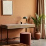 Aarav Craft Solid Mango Wood Storage Writing Desk with Iron Frame - Image 2