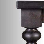 Nismaaya Opal Burned Walnut Solid Mango Wood Dining Table - Image 6