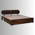 Monarch Curve Sheesham Wood King Size Bed with Drawer Storage - Image 6