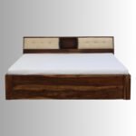 Heritage Haven Sheesham Wood King Size Bed with Box Storage - Image 2
