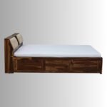 Heritage Haven Sheesham Wood King Size Bed with Box Storage - Image 4