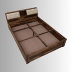 Heritage Haven Sheesham Wood King Size Bed with Box Storage - Image 5