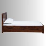 Timber Crest Sheesham Wood King Size Bed with Box Storage - Image 2