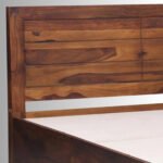 Timber Crest Sheesham Wood King Size Bed with Box Storage - Image 7