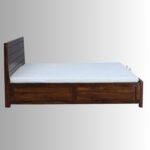Monarch Crest Sheesham Wood King Size Bed with Hydraulic Storage - Image 9