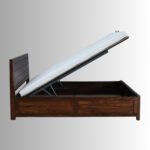 Monarch Crest Sheesham Wood King Size Bed with Hydraulic Storage - Image 7