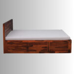 Imperial Mosaic Sheesham Wood Bed with Box Storage - Image 3