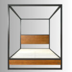 Aether Forge Solid Sheesham Wood Canopy Bed - Image 2
