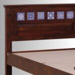 Azure Mosaic Solid Sheesham Wood King Size Bed - Image 6