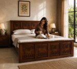 Maharaja Heritage Solid Sheesham Wood Hydraulic Storage Bed - Image 2