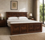 Maharaja Heritage Solid Sheesham Wood Hydraulic Storage Bed