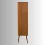 Nordic Haven Solid Sheesham Wood Display Bookcase Cabinet - Image 5