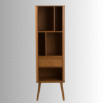 Nordic Haven Solid Sheesham Wood Display Bookcase Cabinet - Image 3