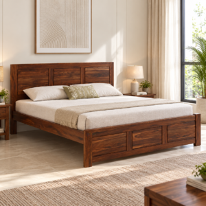 Arden Sheesham Wood Panelled King & Queen Size