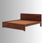Arden Sheesham Wood Panelled Bed – King & Queen Size - Image 6