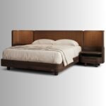 Premium Aurelia European Ash Wood Cane Bed with Integrated Nightstands - Image 2