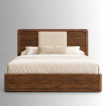 Arden Sheesham Wood Slatted Storage Bed – Walnut Finish - Image 3