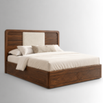 Arden Sheesham Wood Slatted Storage Bed – Walnut Finish - Image 5
