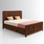 Marcellus Fluted Panel Solid Wood Storage Bed - Image 5