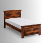 Veyron Sheesham Wood Bed with Panelled Headboard & Footboard - Image 2