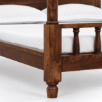 Montclair Mango Wood Cane Panel Four Poster Bed - Image 6