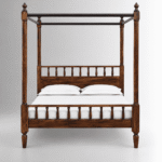 Montclair Mango Wood Cane Panel Four Poster Bed - Image 2