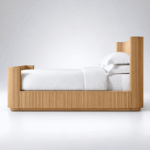 Solviera Sheesham Wood Fluted Hydraulic Storage Bed - Image 2