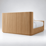 Solviera Sheesham Wood Fluted Hydraulic Storage Bed - Image 4