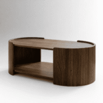 Velmora Sheesham Wood Oval Curve Coffee Table - Image 2