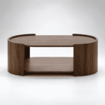Velmora Sheesham Wood Oval Curve Coffee Table - Image 3