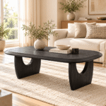 Noirven Mango Wood Sculptural Coffee Table