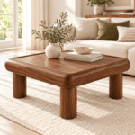 Rovique Sheesham Wood Chunky Leg Coffee Table
