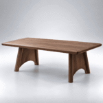 Arvello Solid Mango Wood Modern Coffee Table - Image 5