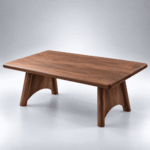 Arvello Solid Mango Wood Modern Coffee Table - Image 4