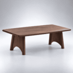 Arvello Solid Mango Wood Modern Coffee Table - Image 3