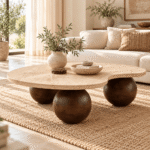 Solvane Sheesham Wood Sculptural Coffee Table