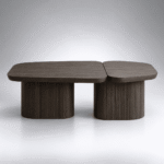 Noirvale Fluted Nesting Coffee Table Set - Image 5