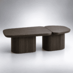Noirvale Fluted Nesting Coffee Table Set - Image 2