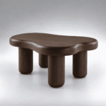 Organic Sculpted Coffee Table – European Ash Wood - Image 3