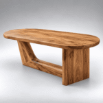 Aurora Organic Mango Wood Coffee Table – Dark Walnut Finish - Image 3